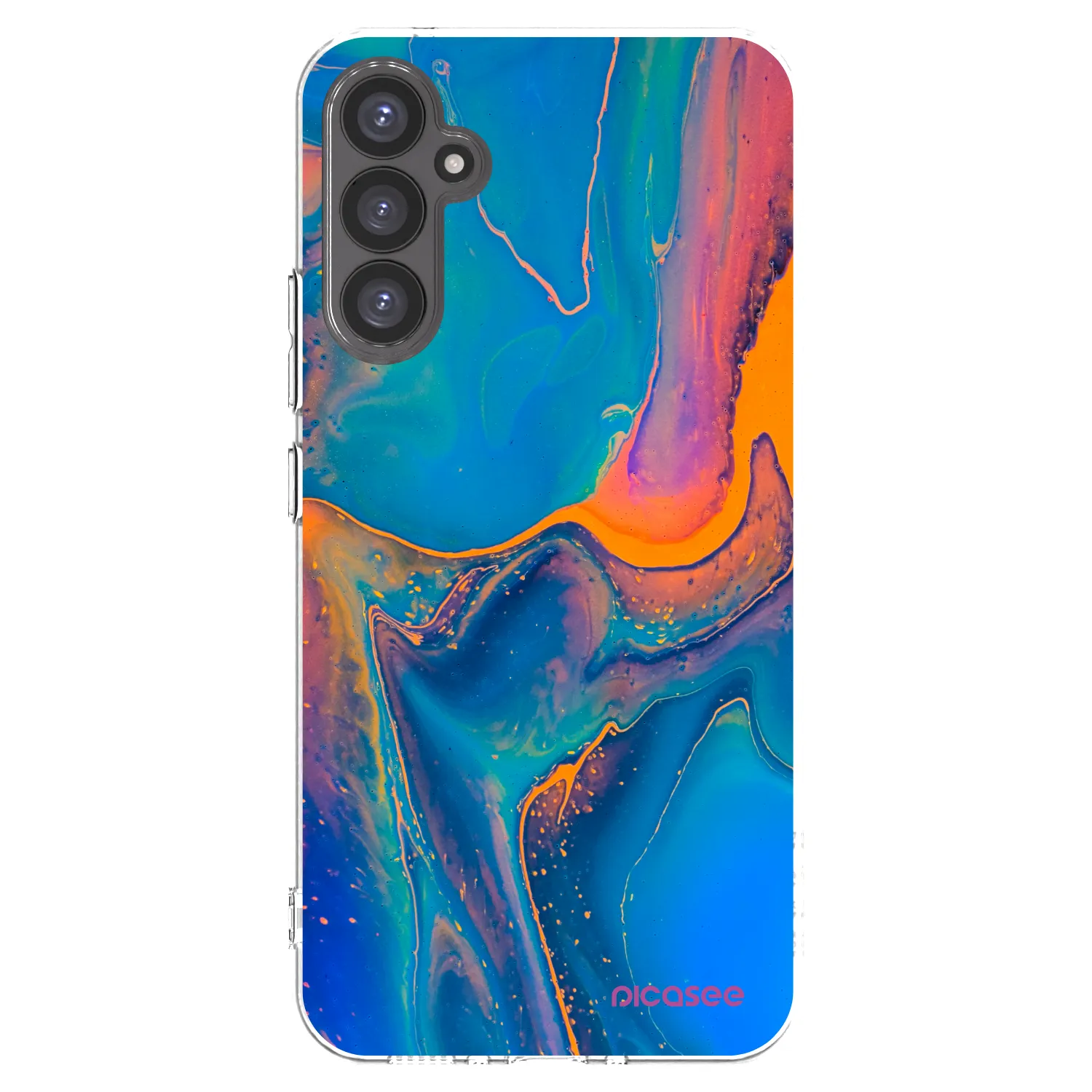 Picasee átlátszó szilikon tok az alábbi mobiltelefonokra Samsung Galaxy A34 5G A346B - Rainbow