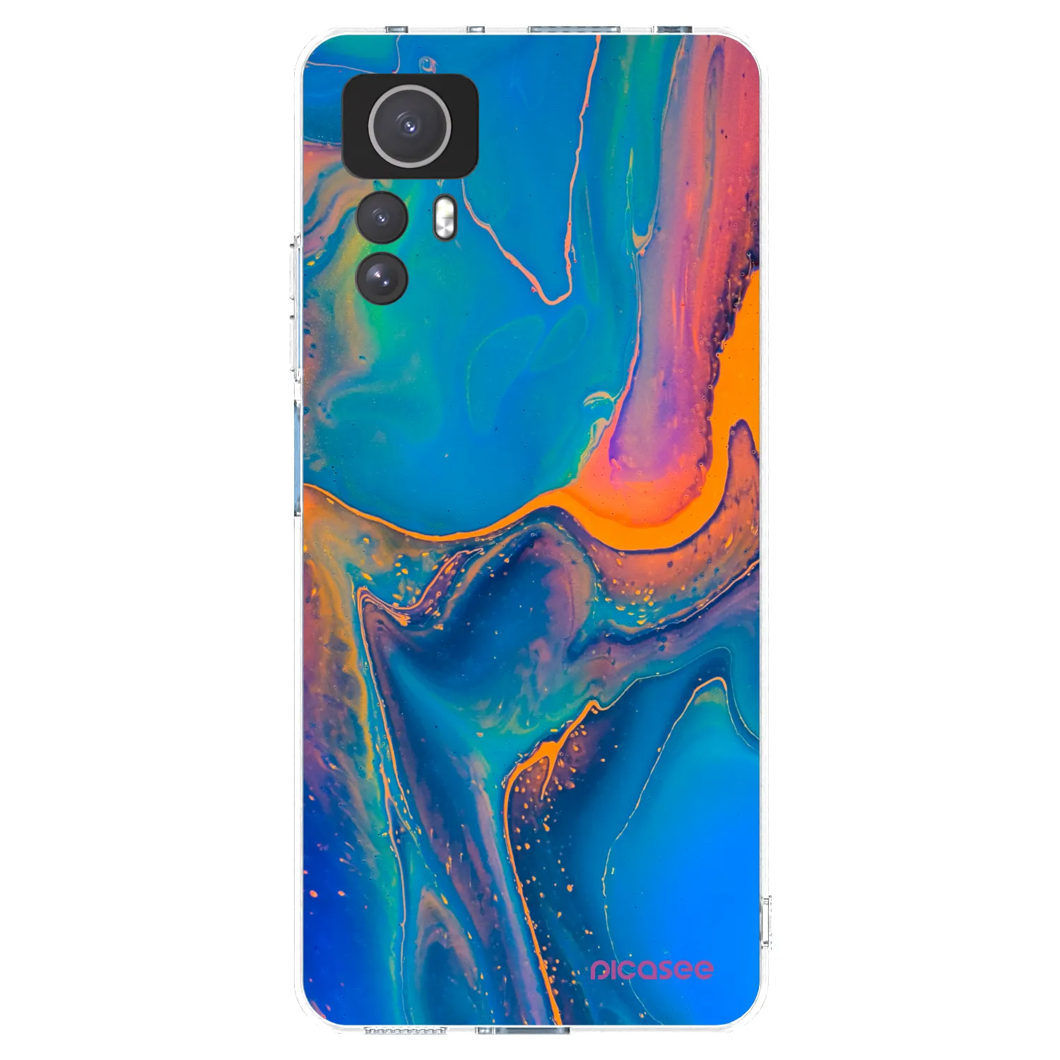Picasee átlátszó szilikon tok az alábbi mobiltelefonokra Xiaomi Redmi Note 12S - Rainbow