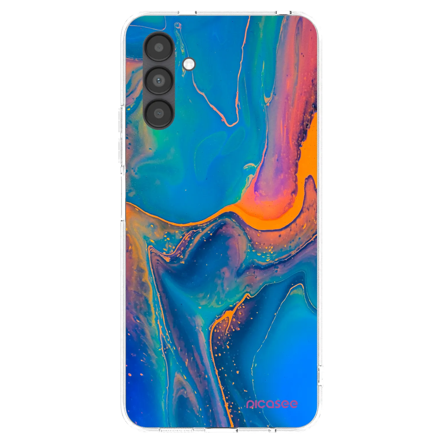 Picasee átlátszó szilikon tok az alábbi mobiltelefonokra Samsung Galaxy A04s A047F - Rainbow