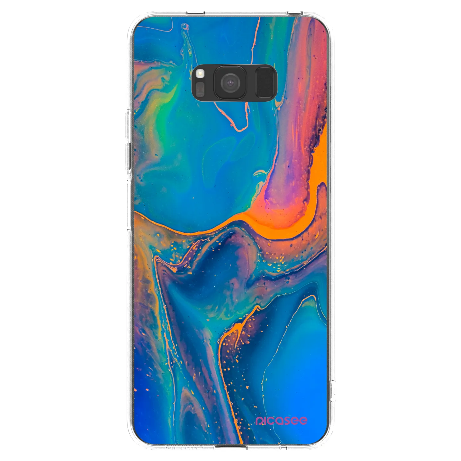 Picasee átlátszó szilikon tok az alábbi mobiltelefonokra Samsung Galaxy S8 G950F - Rainbow