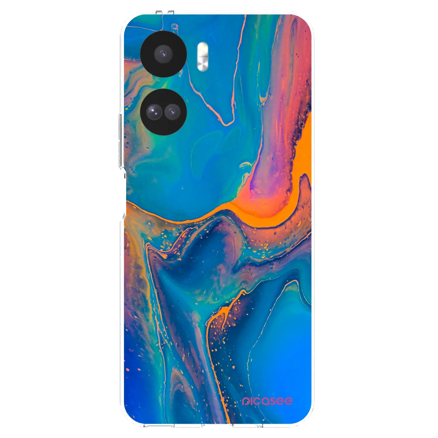 Picasee átlátszó szilikon tok az alábbi mobiltelefonokra Honor 90 Lite 5G - Rainbow
