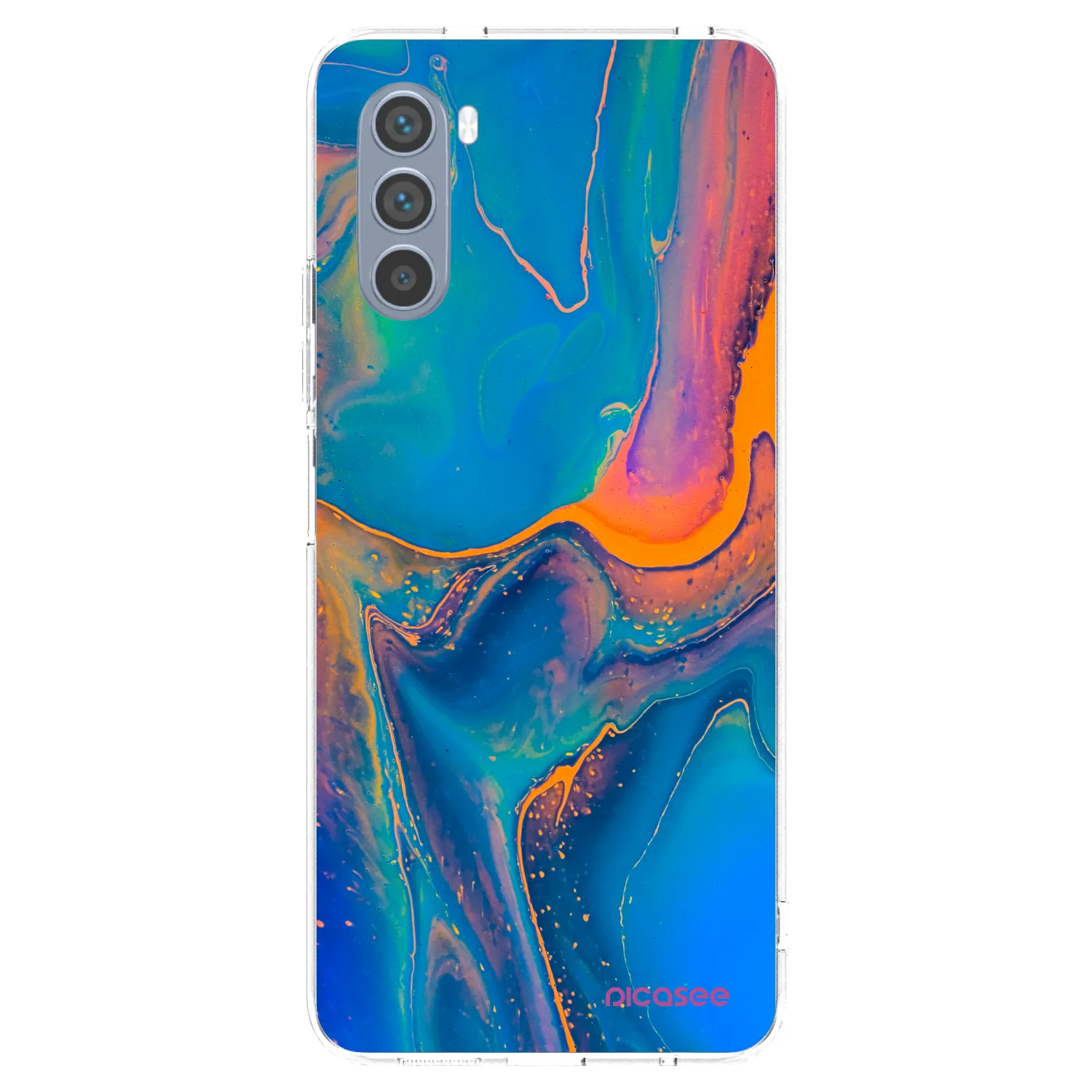 Picasee átlátszó szilikon tok az alábbi mobiltelefonokra Motorola Moto G62 - Rainbow