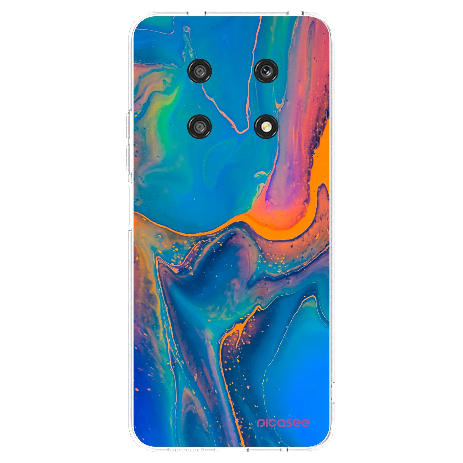 Picasee átlátszó szilikon tok az alábbi mobiltelefonokra Honor Magic4 Lite 5G - Rainbow