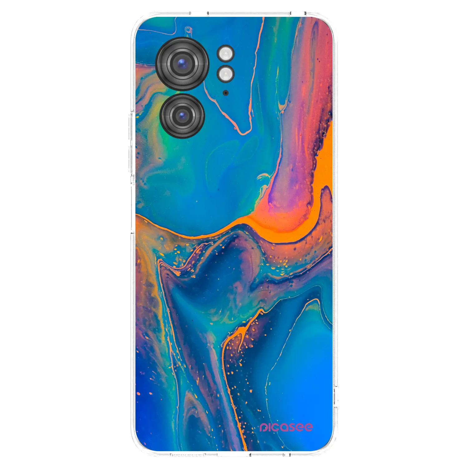 Picasee átlátszó szilikon tok az alábbi mobiltelefonokra Motorola Edge 40 - Rainbow