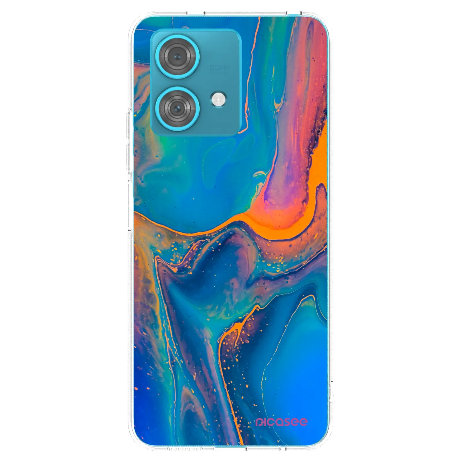 Picasee átlátszó szilikon tok az alábbi mobiltelefonokra Motorola Edge 40 Neo - Rainbow