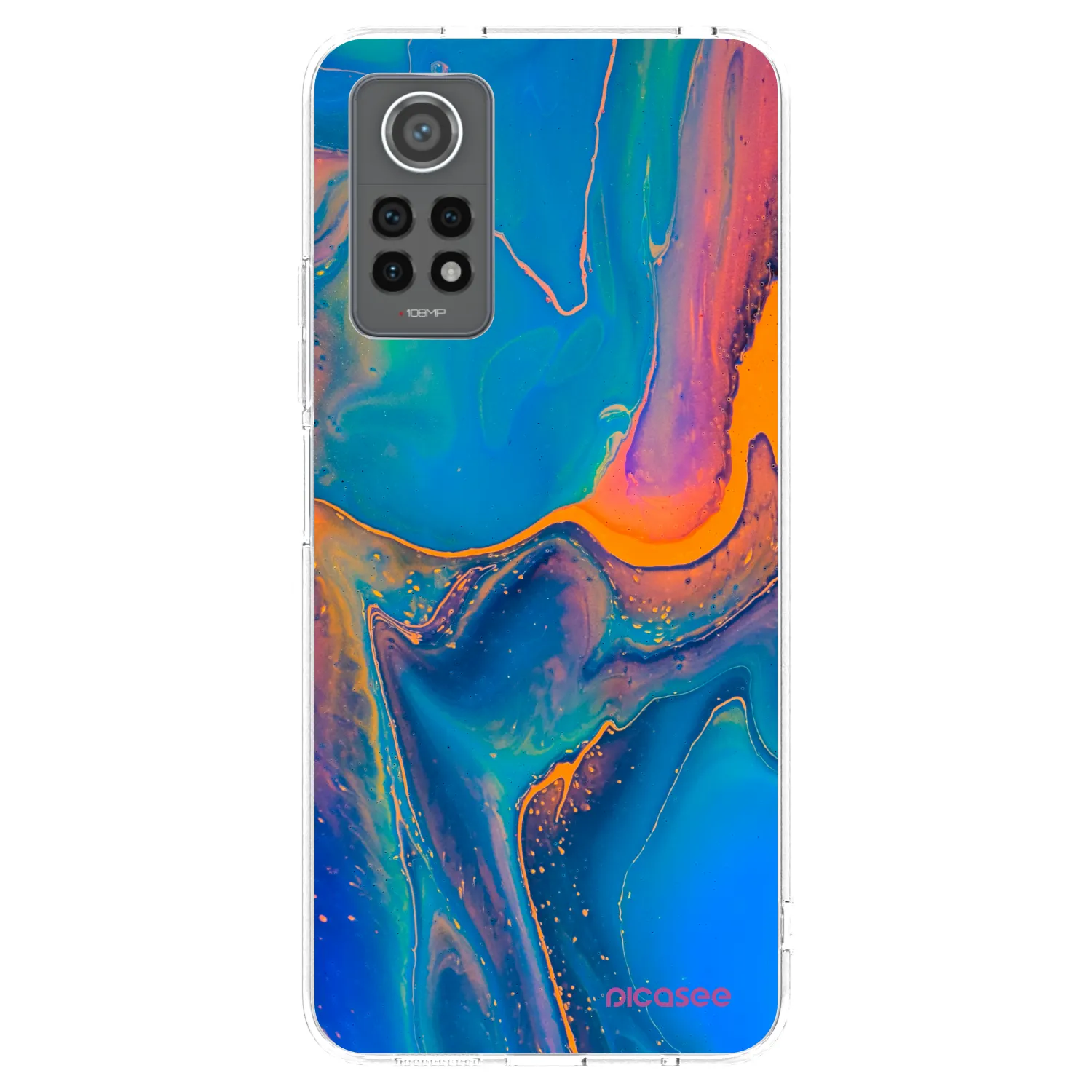 Picasee átlátszó szilikon tok az alábbi mobiltelefonokra Xiaomi Redmi Note 12 Pro 4G - Rainbow