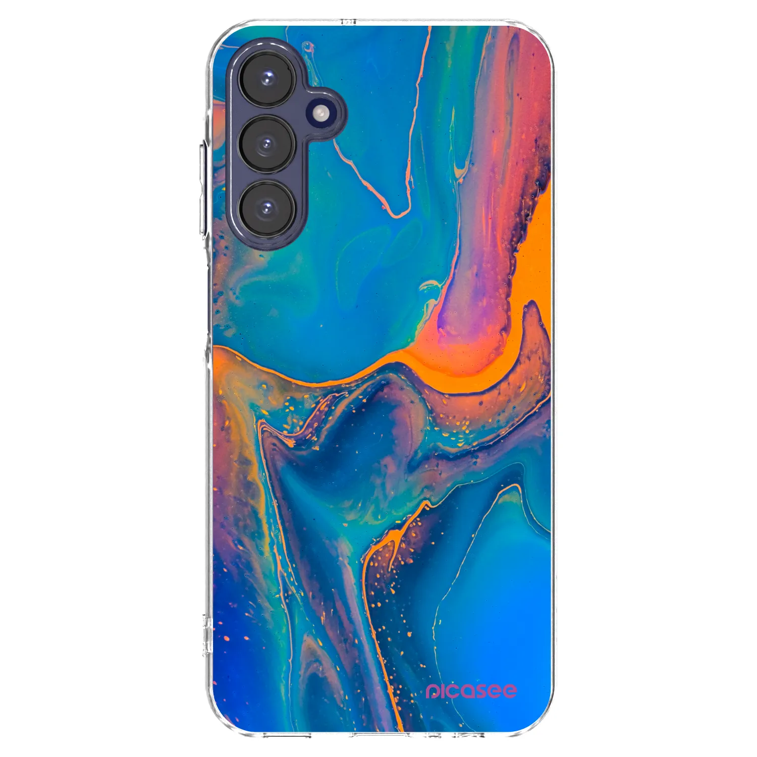 Picasee átlátszó szilikon tok az alábbi mobiltelefonokra Samsung Galaxy A15 A155F 4G - Rainbow