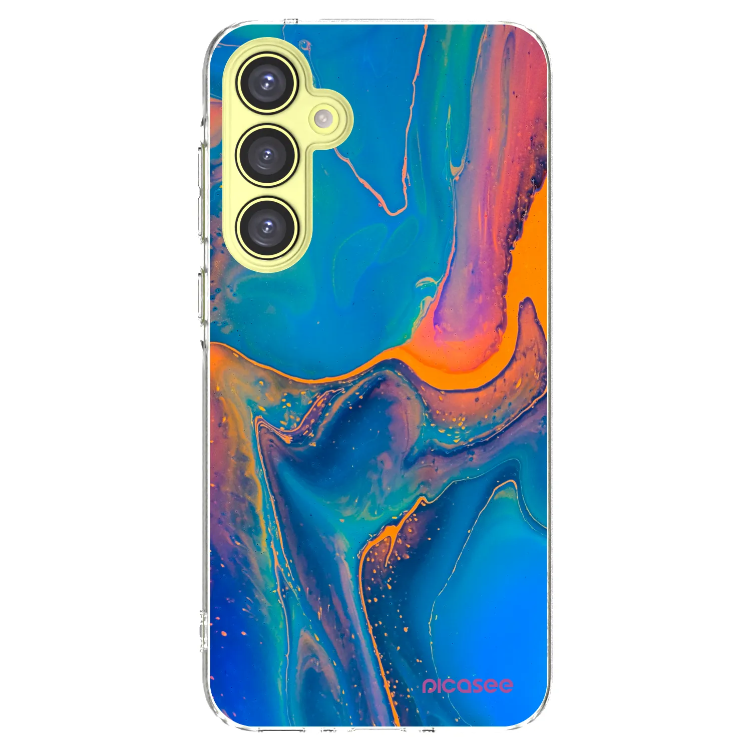 Picasee átlátszó szilikon tok az alábbi mobiltelefonokra Samsung Galaxy A35 5G A356B - Rainbow