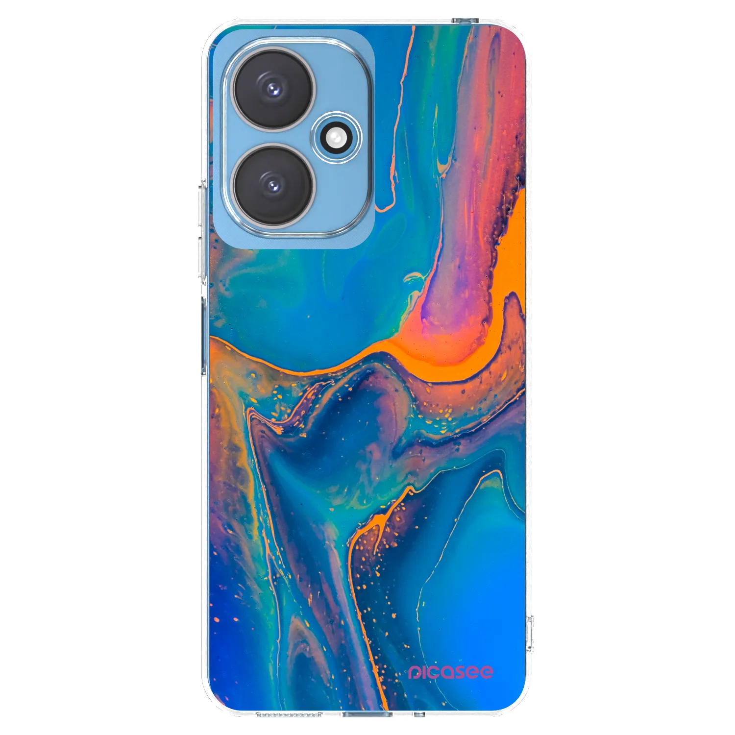 Picasee átlátszó szilikon tok az alábbi mobiltelefonokra Xiaomi Redmi 13C 5G - Rainbow