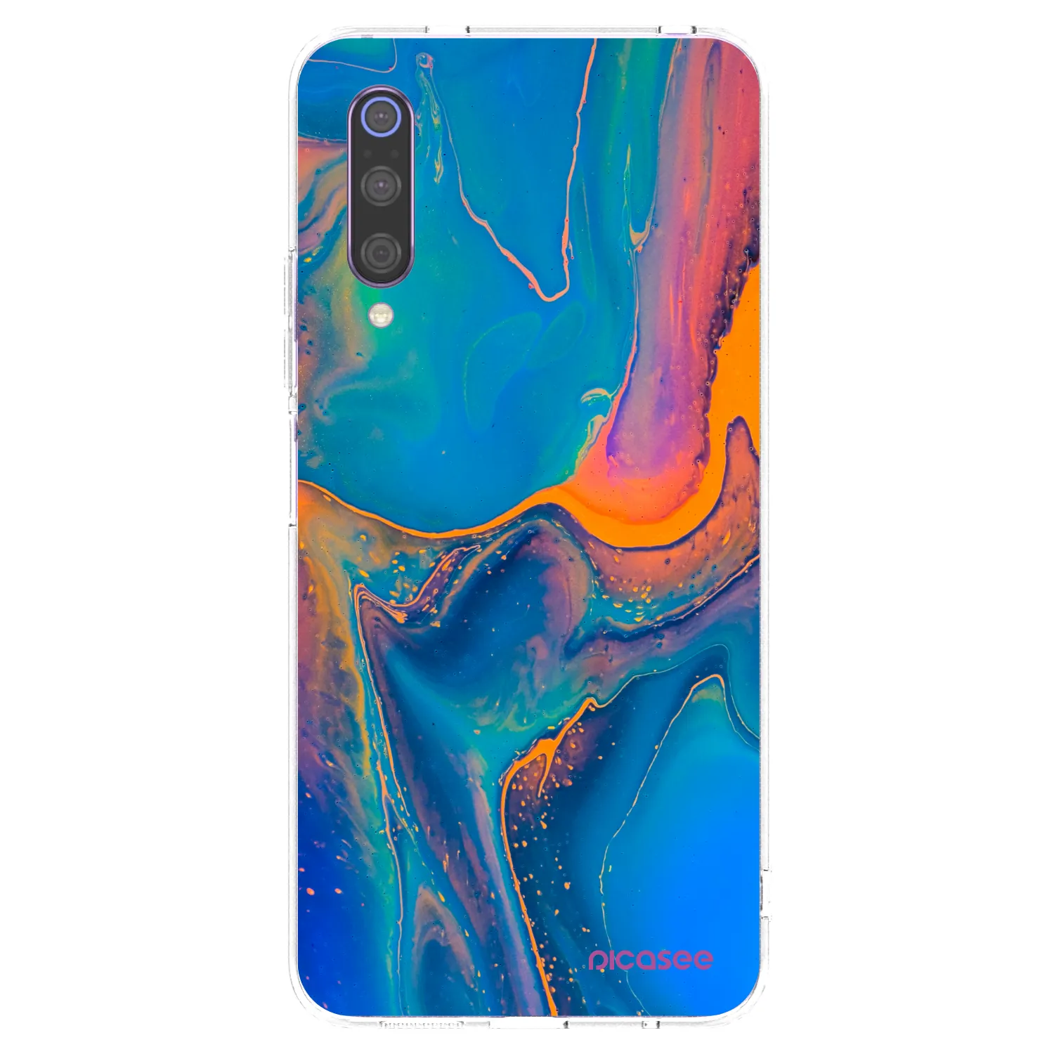 Picasee átlátszó szilikon tok az alábbi mobiltelefonokra Xiaomi Mi 9 - Rainbow