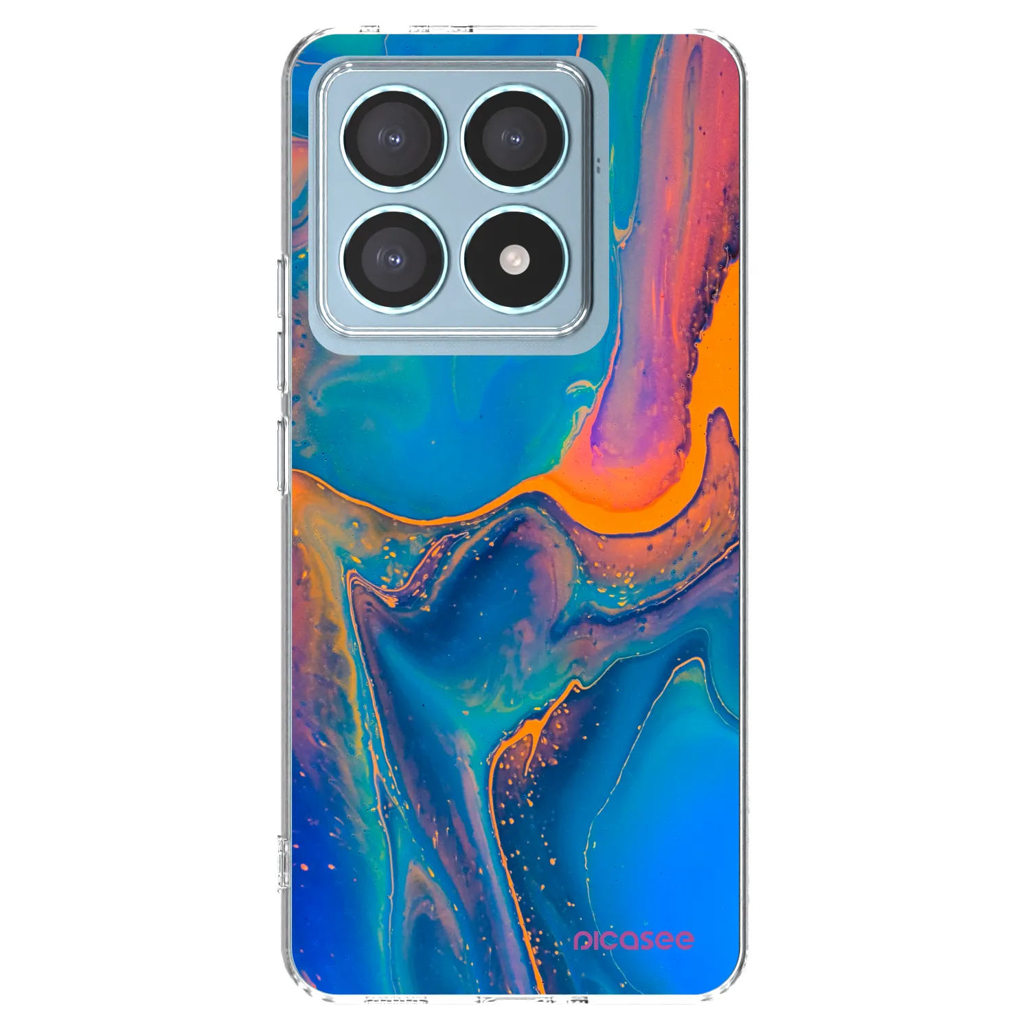 Picasee átlátszó szilikon tok az alábbi mobiltelefonokra Xiaomi 14T Pro - Rainbow