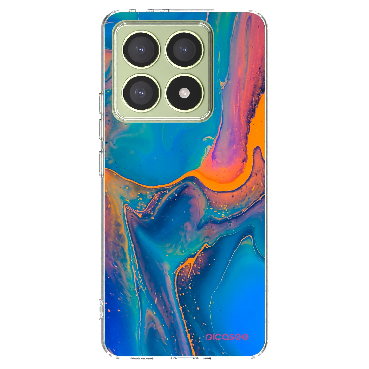 Picasee átlátszó szilikon tok az alábbi mobiltelefonokra Xiaomi 14T - Rainbow