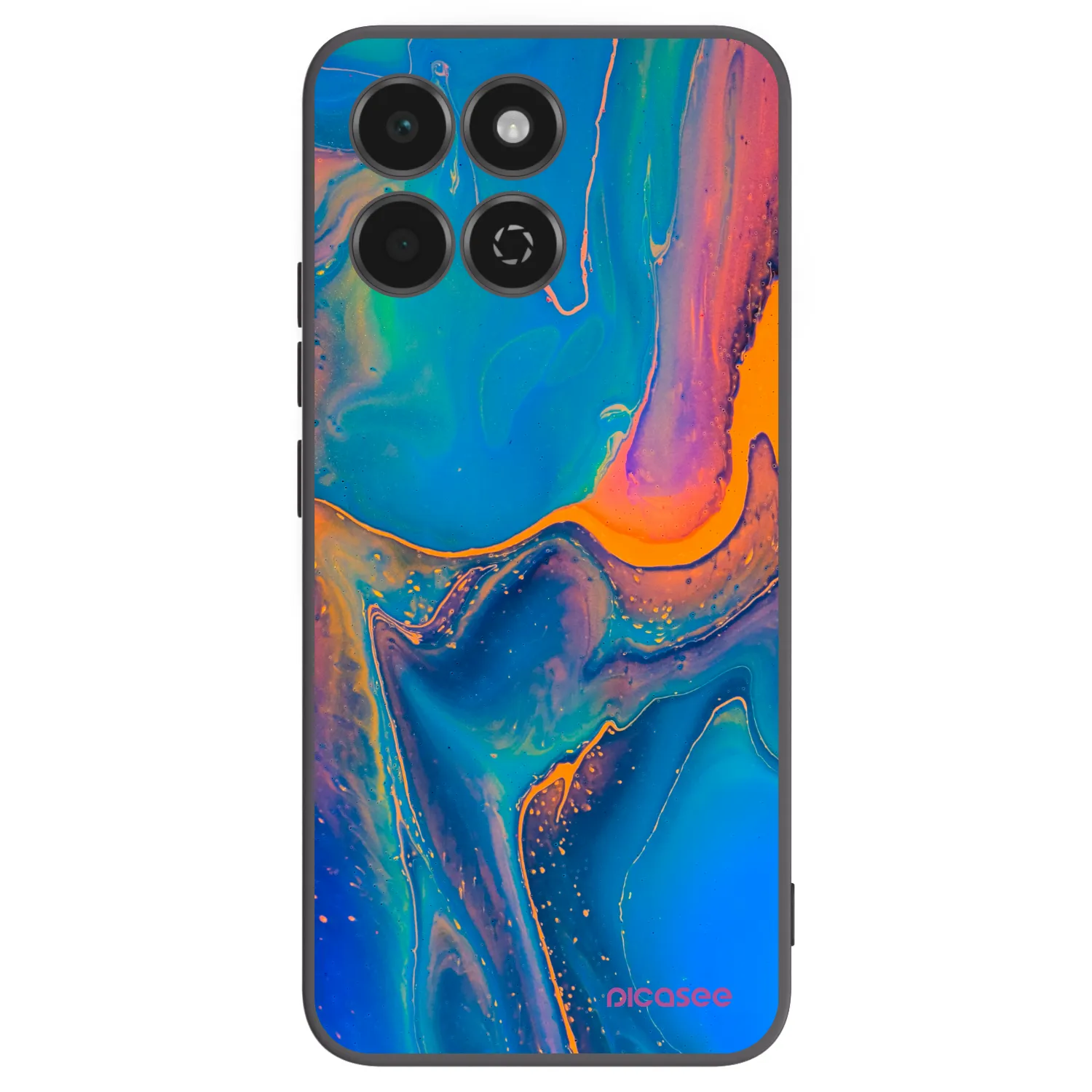 Picasee fekete szilikon tok az alábbi mobiltelefonokra Honor 200 Smart 5G - Rainbow