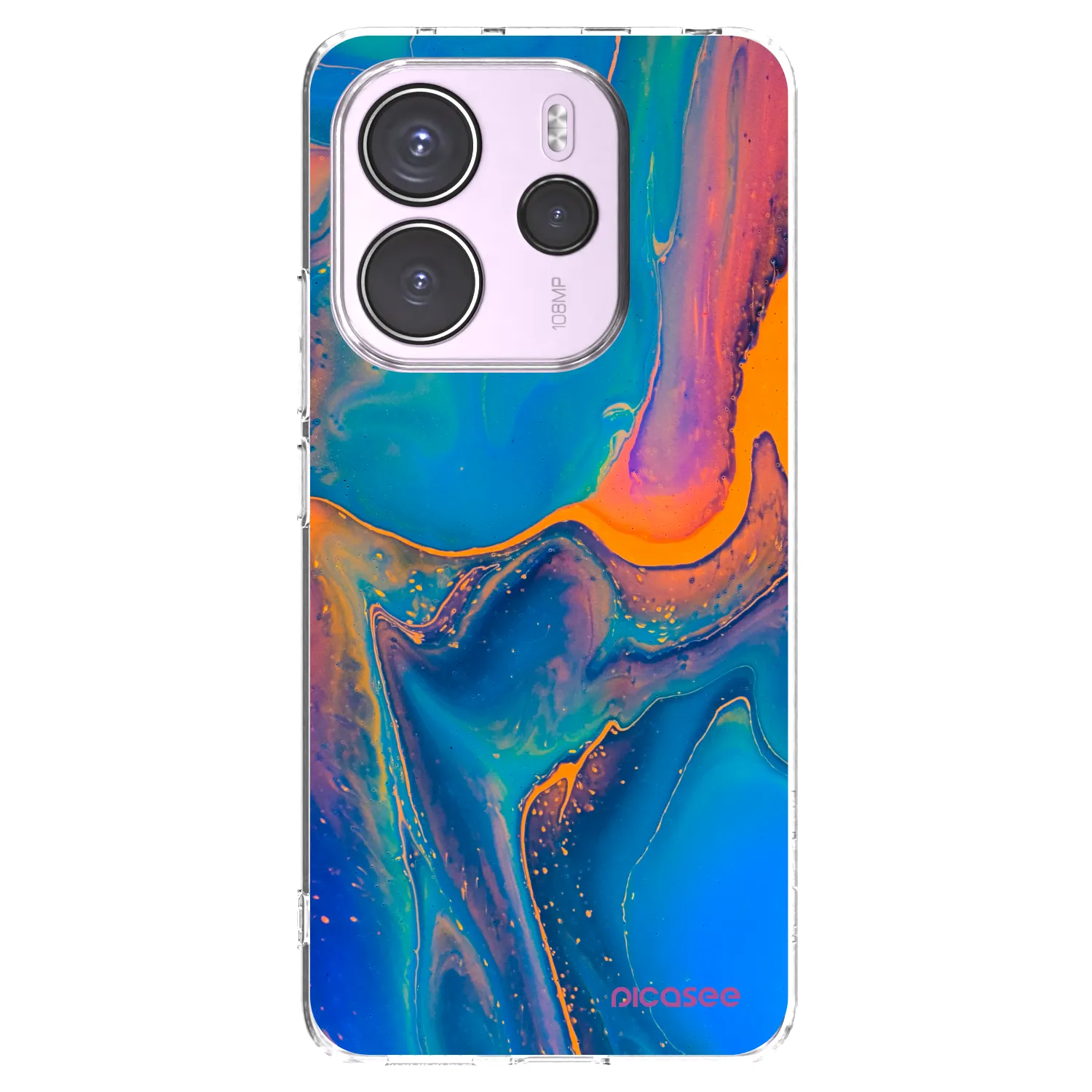 Picasee átlátszó szilikon tok az alábbi mobiltelefonokra Xiaomi Redmi Note 14 4G - Rainbow