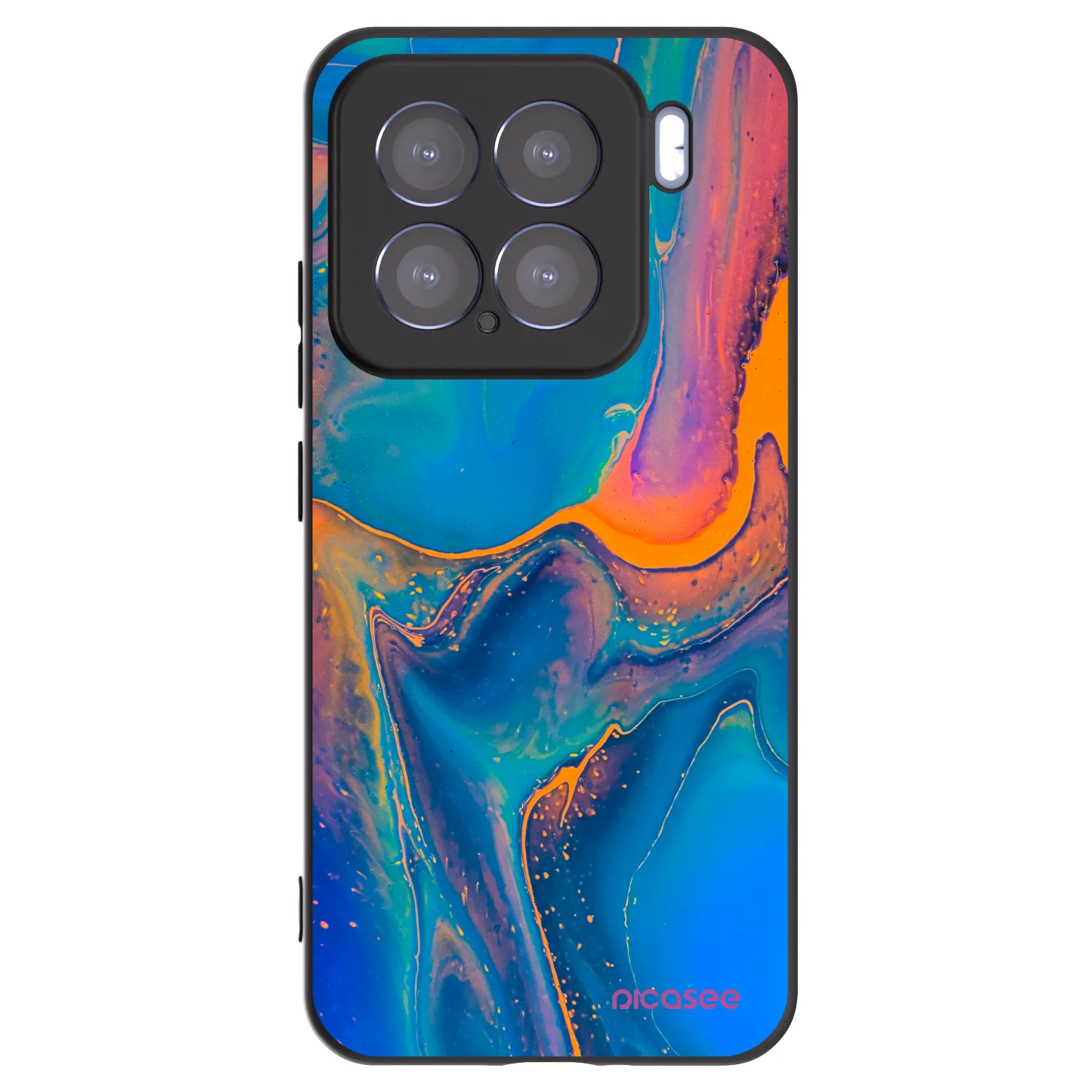 Picasee fekete szilikon tok az alábbi mobiltelefonokra Xiaomi 15 - Rainbow