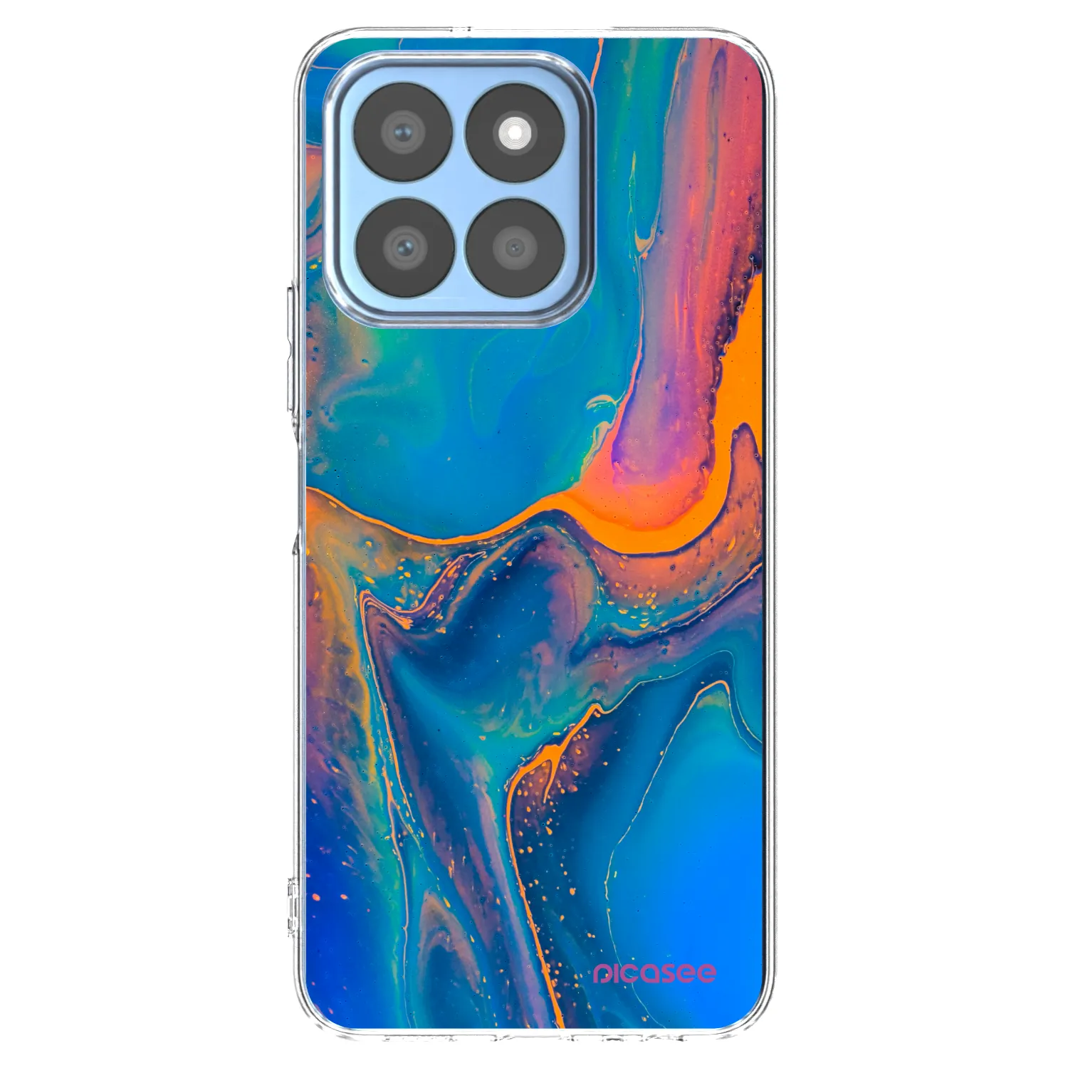 Picasee átlátszó szilikon tok az alábbi mobiltelefonokra Honor X8c - Rainbow