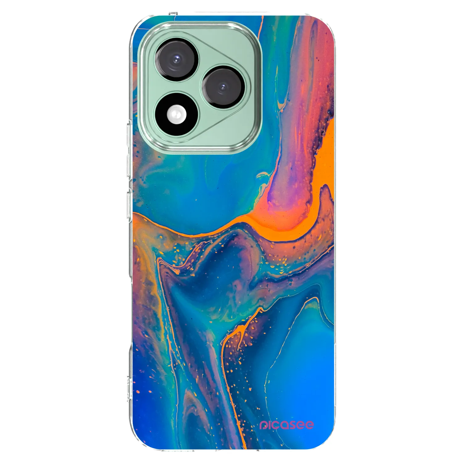 Picasee átlátszó szilikon tok az alábbi mobiltelefonokra Honor 400 Lite 5G - Rainbow