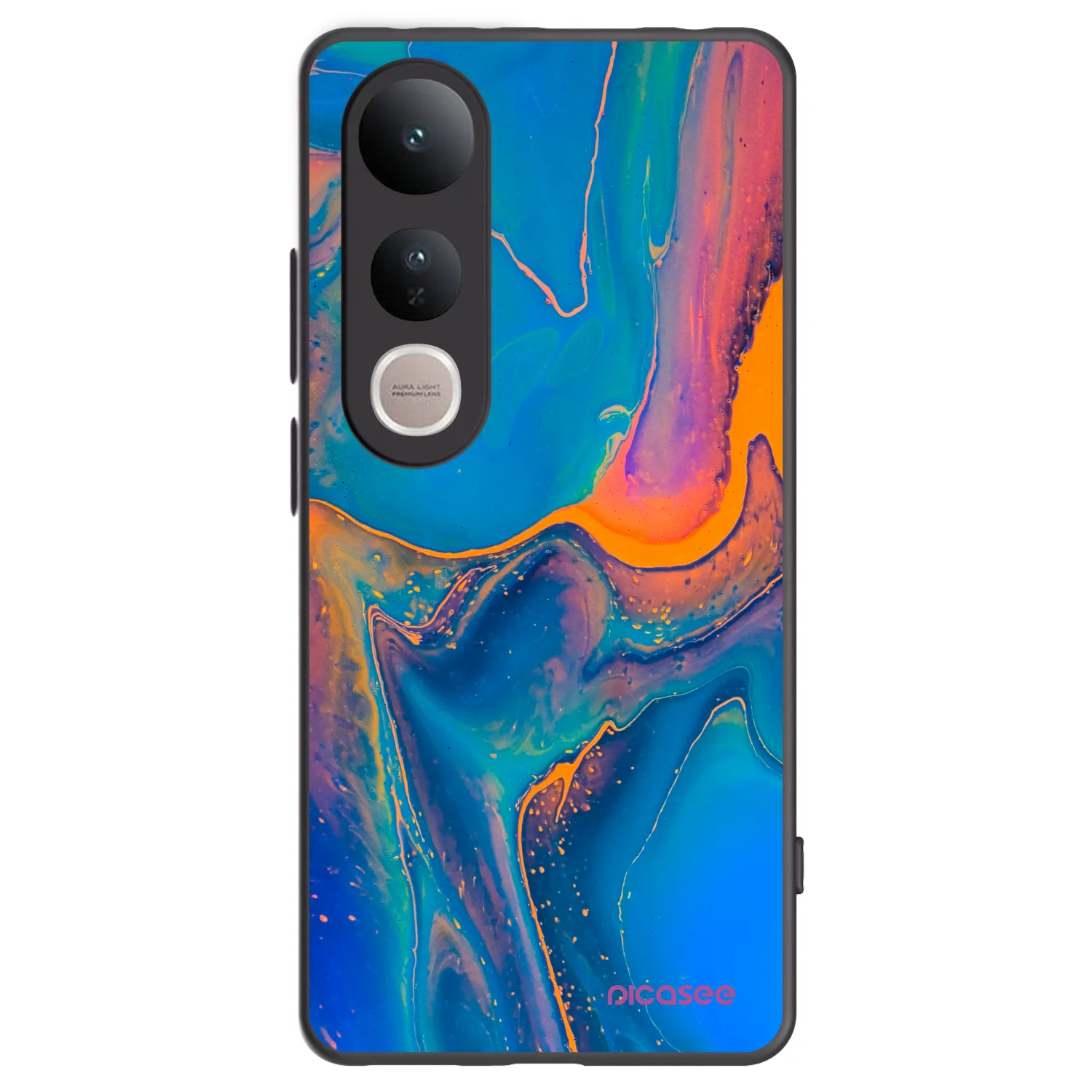 Picasee fekete szilikon tok az alábbi mobiltelefonokra Vivo V50 Lite 5G - Rainbow