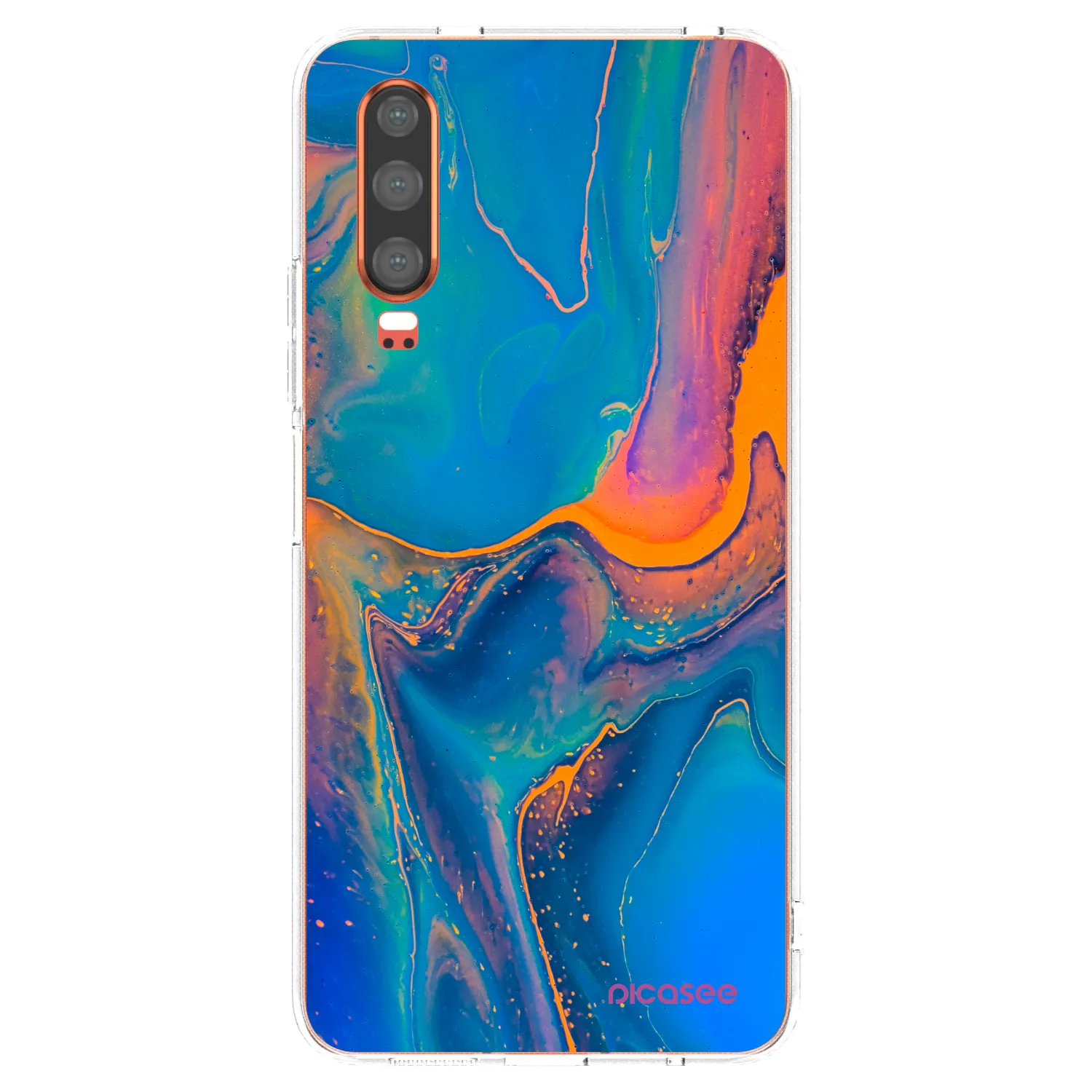 Picasee átlátszó szilikon tok az alábbi mobiltelefonokra Huawei P30 - Rainbow