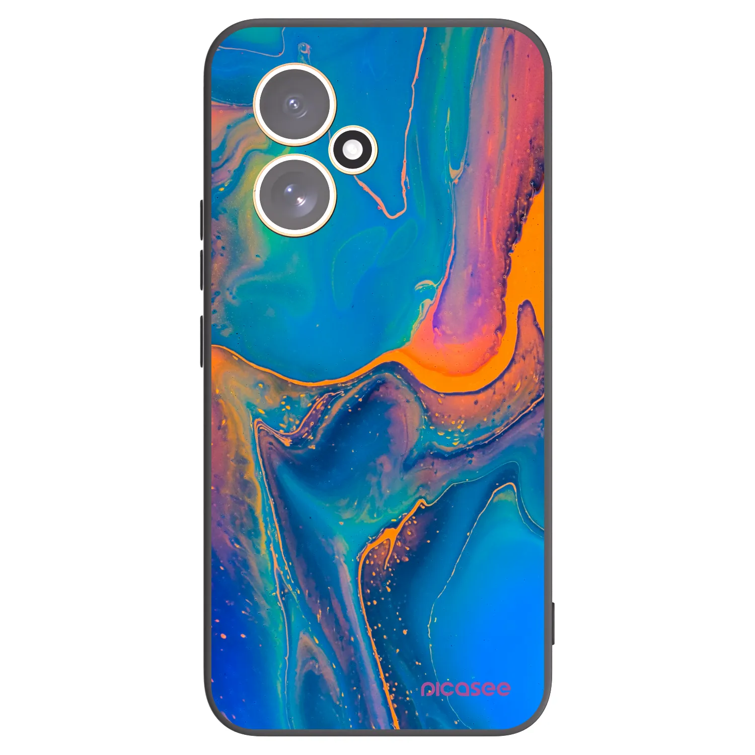 Picasee fekete szilikon tok az alábbi mobiltelefonokra Honor 400 5G - Rainbow