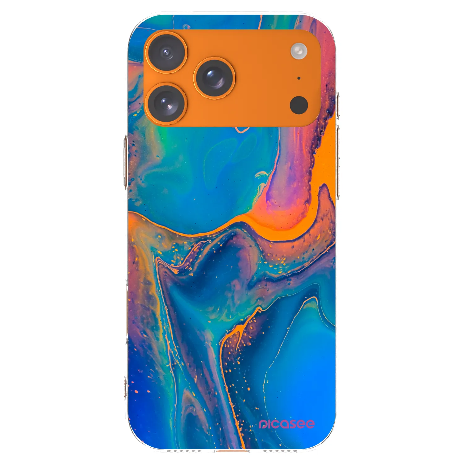 Picasee átlátszó szilikon tok az alábbi mobiltelefonokra Apple iPhone 17 Pro Max - Rainbow