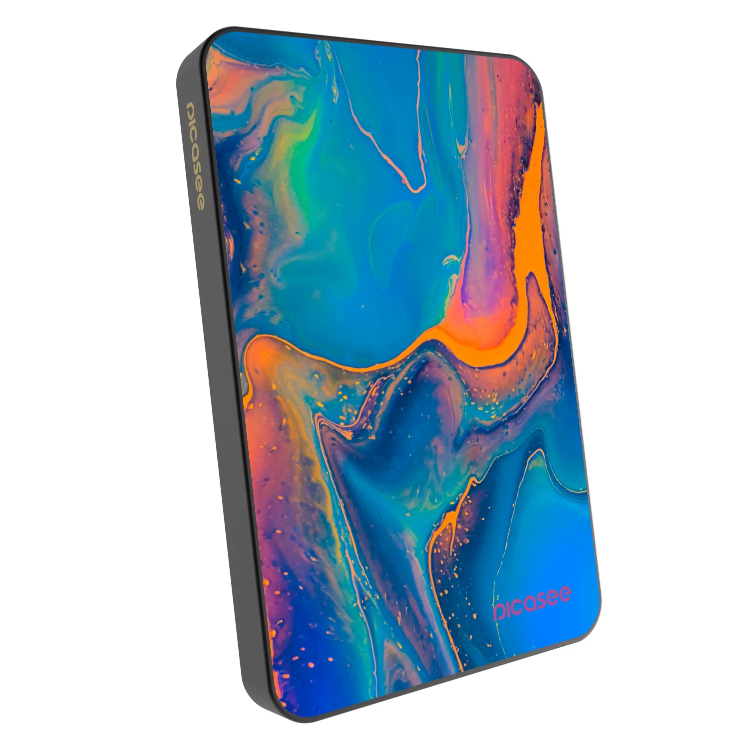 Picasee Powerbank MagSafe 5 000 mAh Szürke - Rainbow