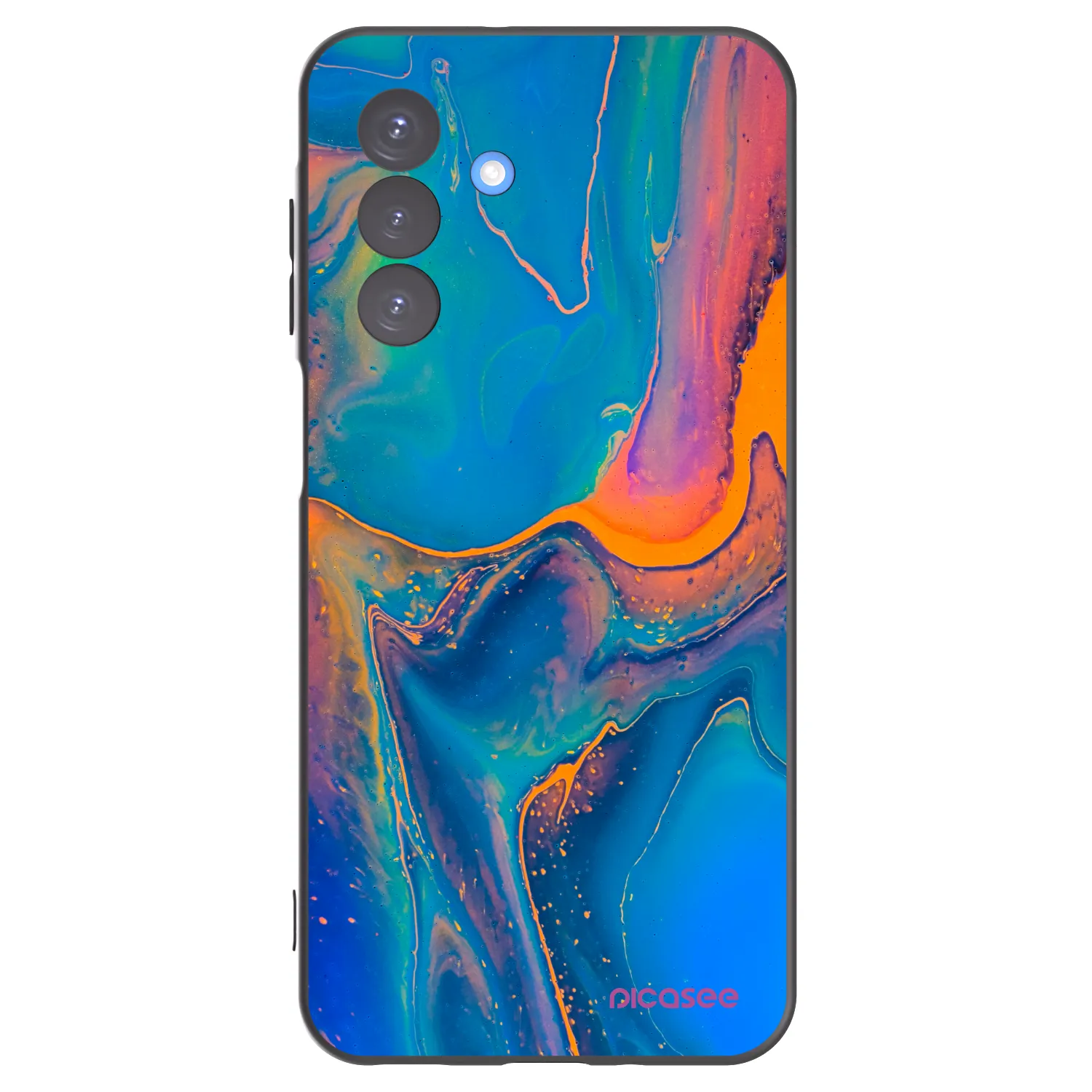 Picasee fekete szilikon tok az alábbi mobiltelefonokra Samsung Galaxy A17 5G - Rainbow