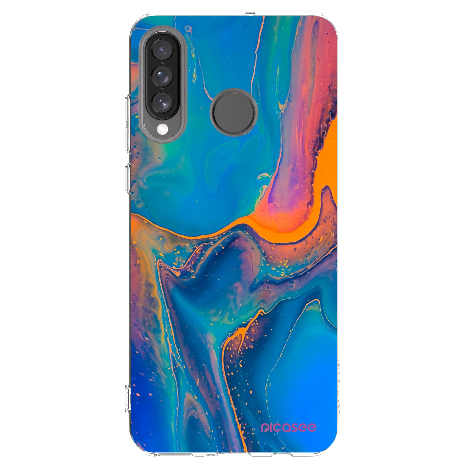 Picasee átlátszó szilikon tok az alábbi mobiltelefonokra Huawei P30 Lite - Rainbow