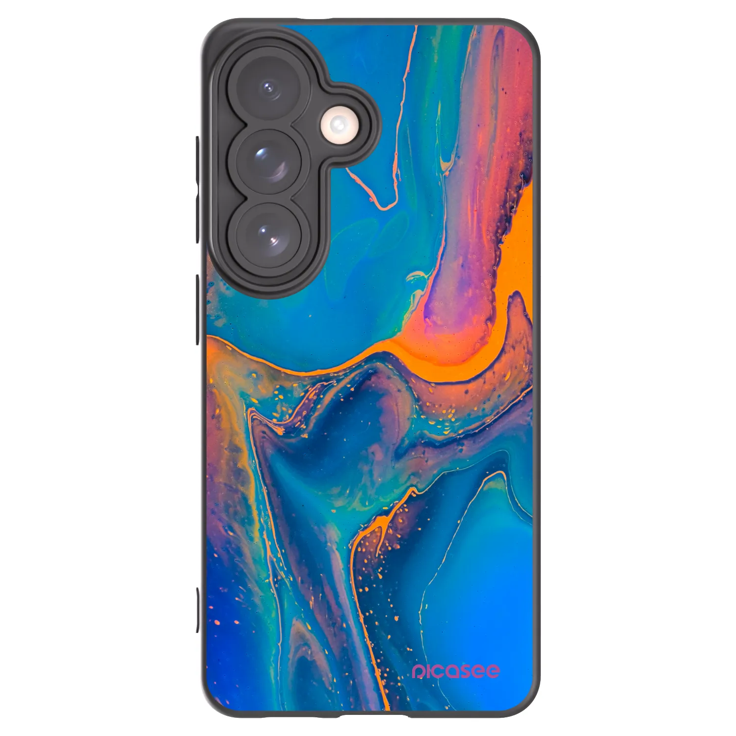 Picasee fekete szilikon tok az alábbi mobiltelefonokra Samsung Galaxy S26 - Rainbow