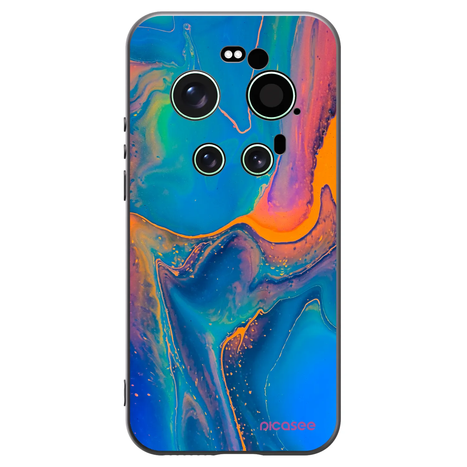 Picasee fekete szilikon tok az alábbi mobiltelefonokra Xiaomi 17 Ultra - Rainbow