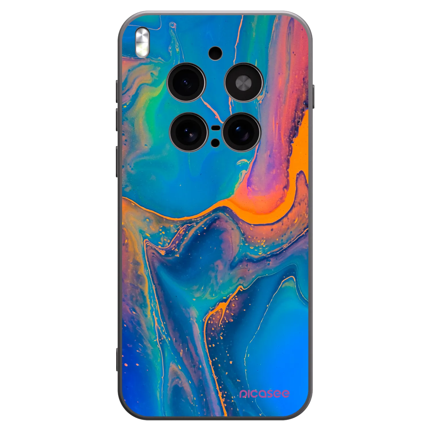 Picasee fekete szilikon tok az alábbi mobiltelefonokra Vivo X300 Pro - Rainbow