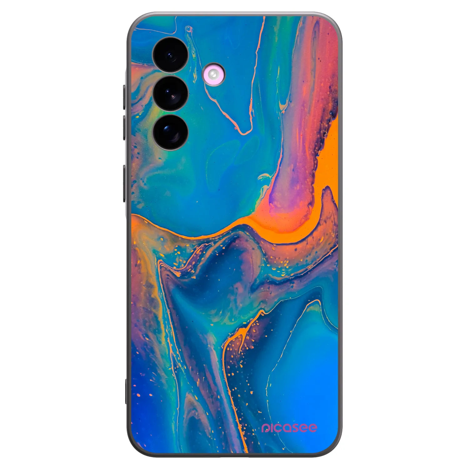 Picasee fekete szilikon tok az alábbi mobiltelefonokra Samsung Galaxy A57 5G - Rainbow