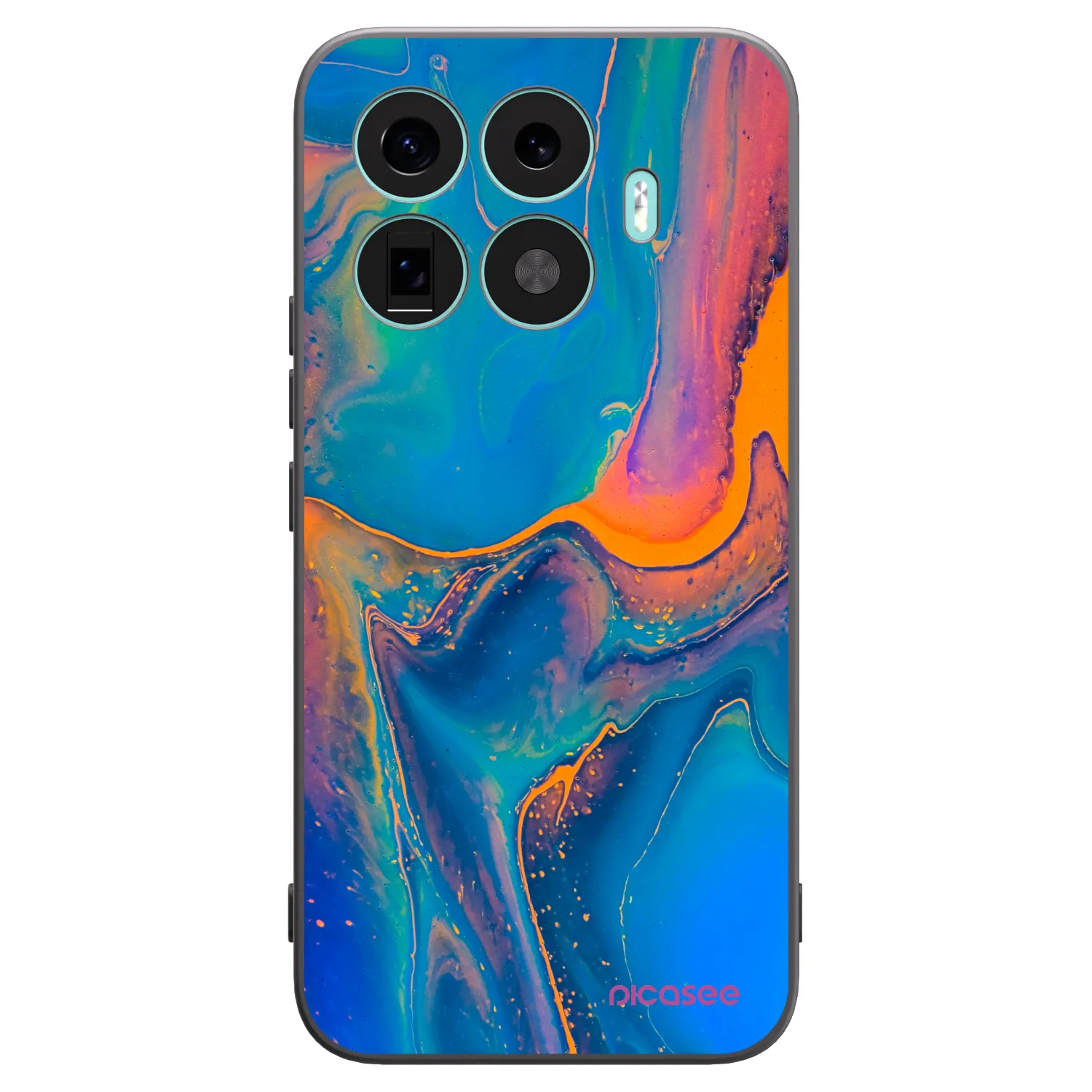 Picasee fekete szilikon tok az alábbi mobiltelefonokra Xiaomi 17T Pro - Rainbow