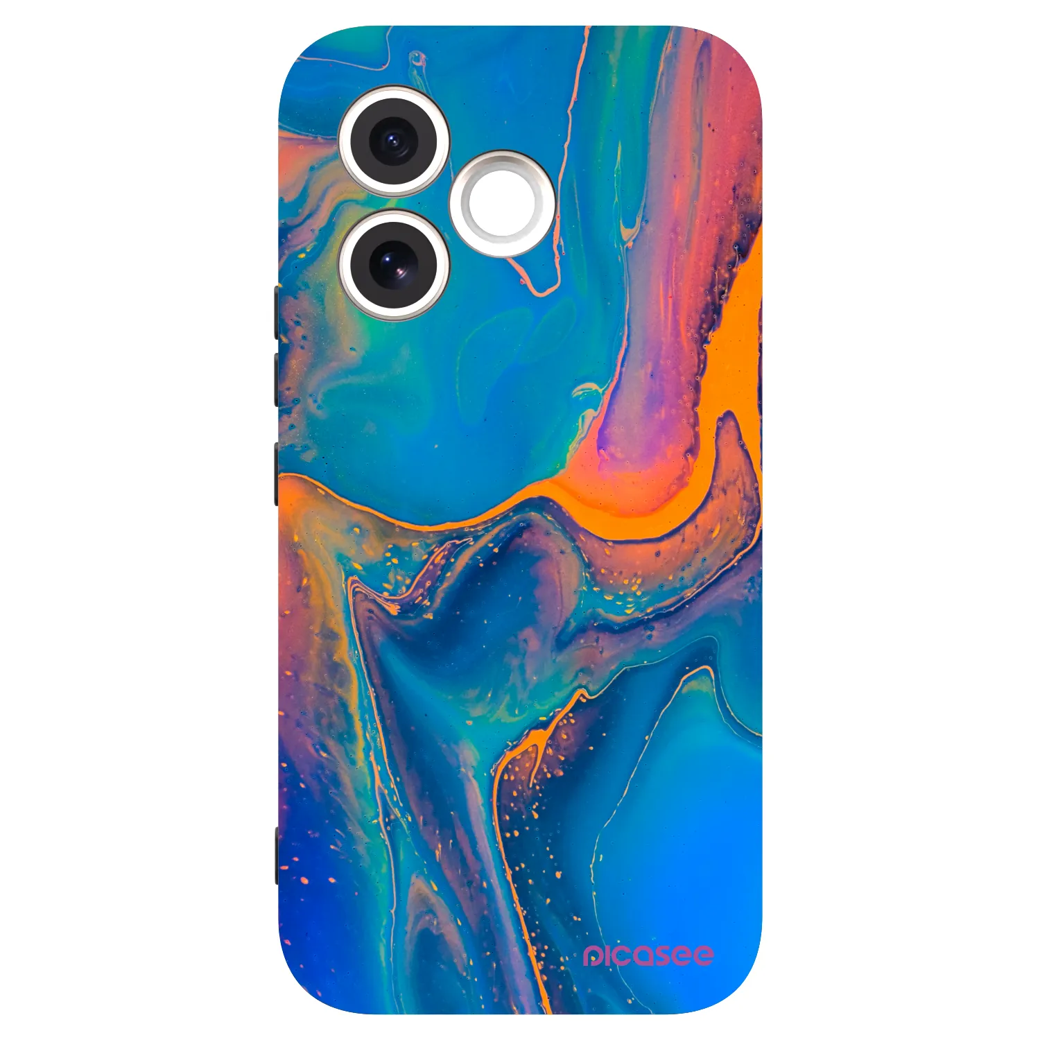 Picasee fekete szilikon tok az alábbi mobiltelefonokra Honor 600 Lite - Rainbow