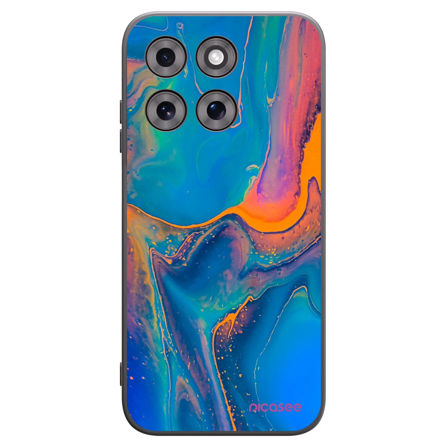 Picasee fekete szilikon tok az alábbi mobiltelefonokra Motorola Moto G77 - Rainbow