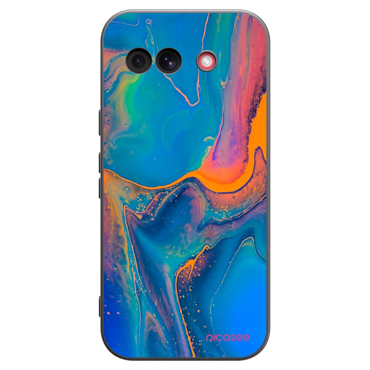 Picasee fekete szilikon tok az alábbi mobiltelefonokra Google Pixel 10a - Rainbow