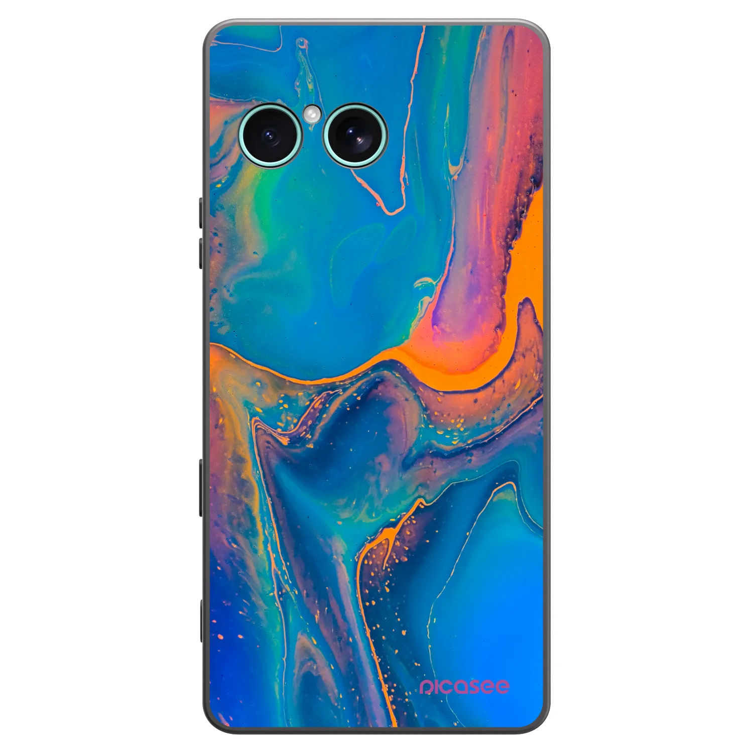 Picasee fekete szilikon tok az alábbi mobiltelefonokra Sony Xperia 10 VII - Rainbow