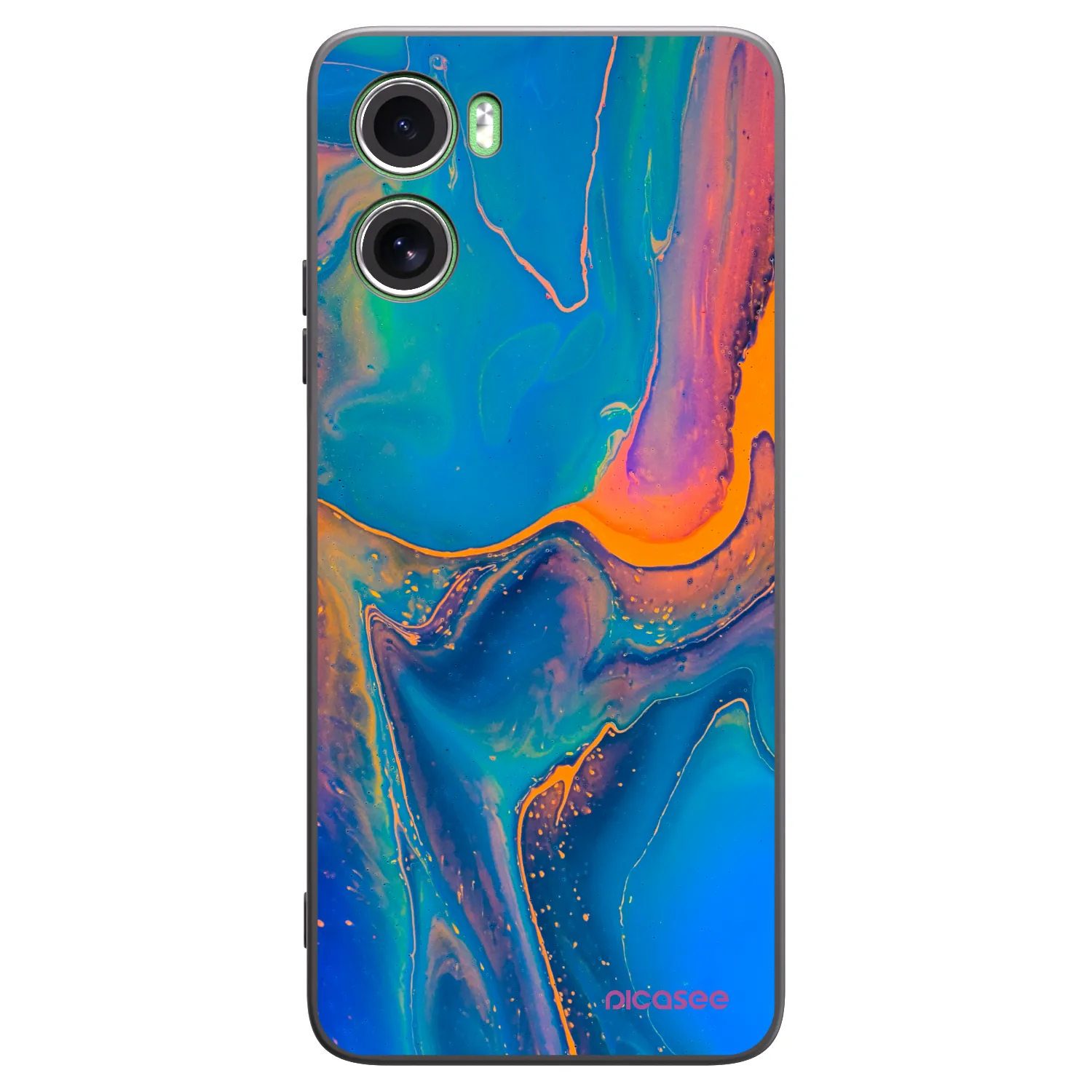 Picasee fekete szilikon tok az alábbi mobiltelefonokra Motorola Moto G06 - Rainbow