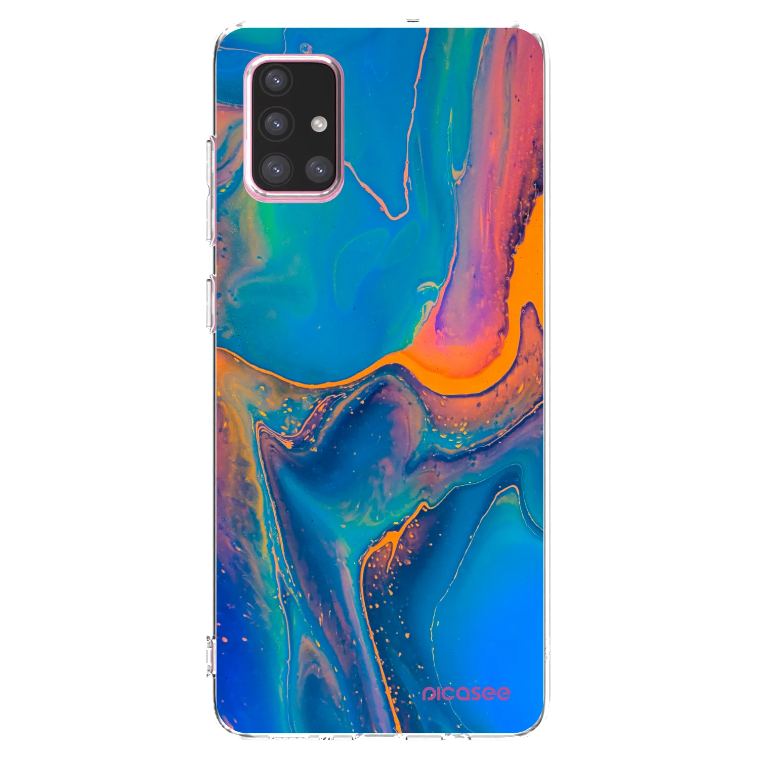 Picasee átlátszó szilikon tok az alábbi mobiltelefonokra Samsung Galaxy A71 A715F - Rainbow