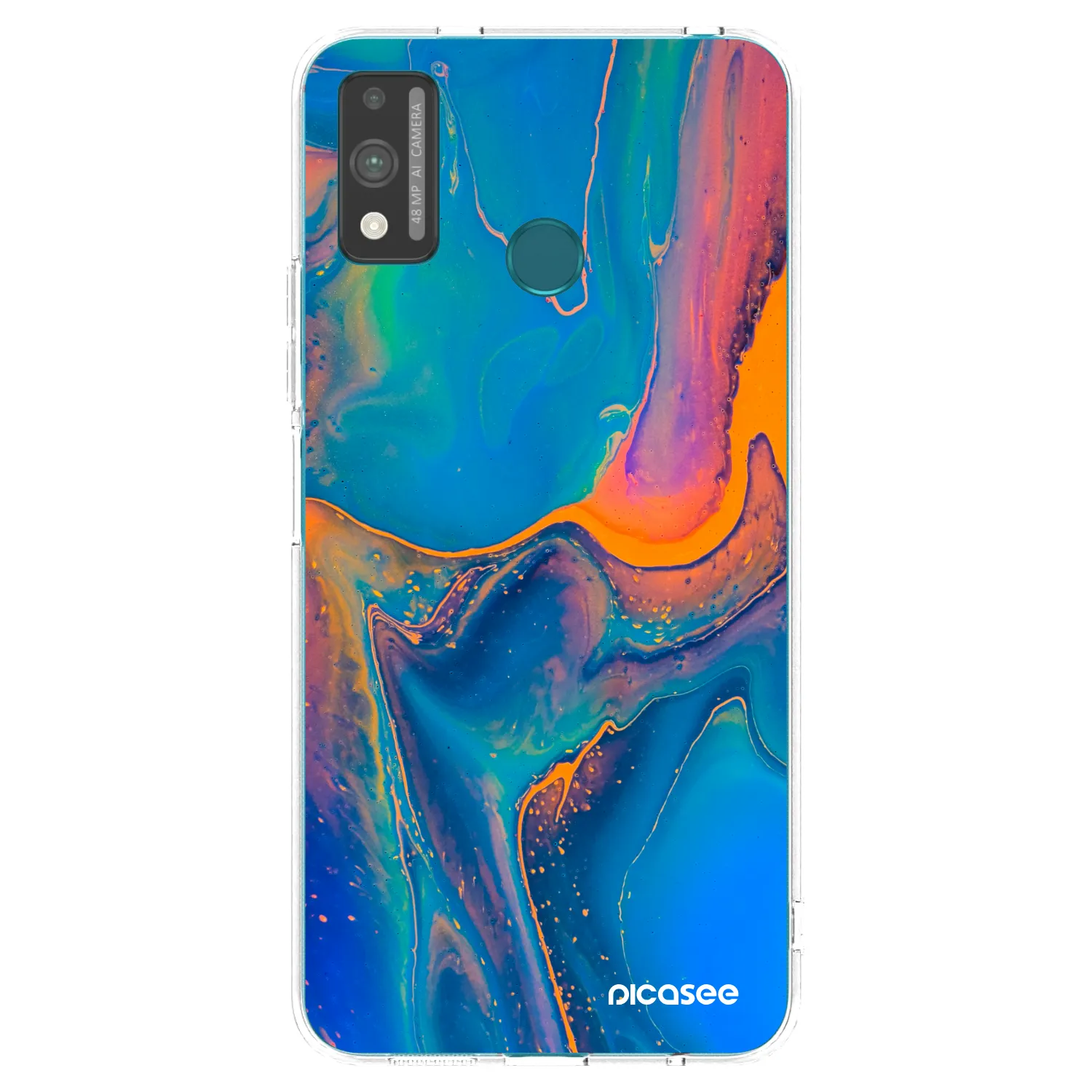 Picasee átlátszó szilikon tok az alábbi mobiltelefonokra Honor 9X Lite - Rainbow