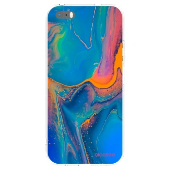 Picasee átlátszó szilikon tok az alábbi mobiltelefonokra Apple iPhone 5/5S/SE - Rainbow
