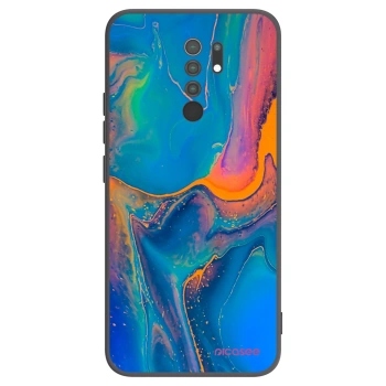 Picasee fekete szilikon tok az alábbi mobiltelefonokra Xiaomi Redmi 9 - Rainbow