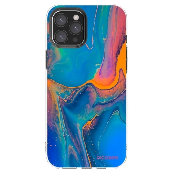 Picasee átlátszó szilikon tok az alábbi mobiltelefonokra Apple iPhone 12 Pro Max - Rainbow
