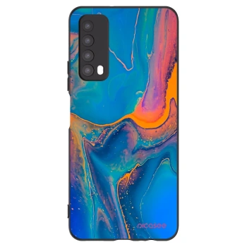 Picasee fekete szilikon tok az alábbi mobiltelefonokra Huawei P Smart 2021 - Rainbow