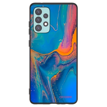 Picasee fekete szilikon tok az alábbi mobiltelefonokra Samsung Galaxy A72 A725F - Rainbow