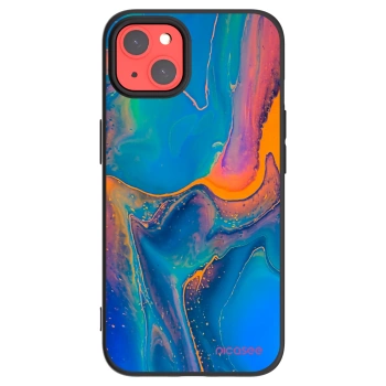 Picasee fekete szilikon tok az alábbi mobiltelefonokra Apple iPhone 13 - Rainbow