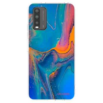 Picasee fekete szilikon tok az alábbi mobiltelefonokra Xiaomi Redmi 9T - Rainbow