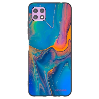 Picasee fekete szilikon tok az alábbi mobiltelefonokra Samsung Galaxy A22 A226B 5G - Rainbow