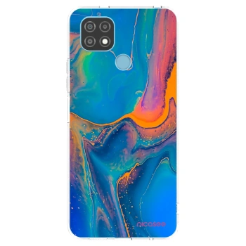 Picasee átlátszó szilikon tok az alábbi mobiltelefonokra Realme C21 - Rainbow