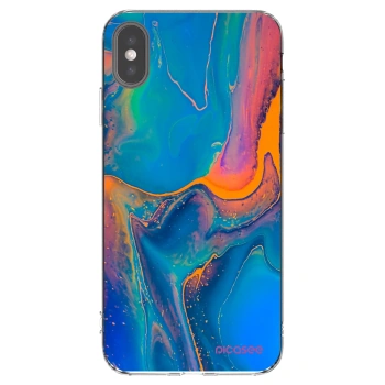 Picasee átlátszó szilikon tok az alábbi mobiltelefonokra Apple iPhone XS Max - Rainbow